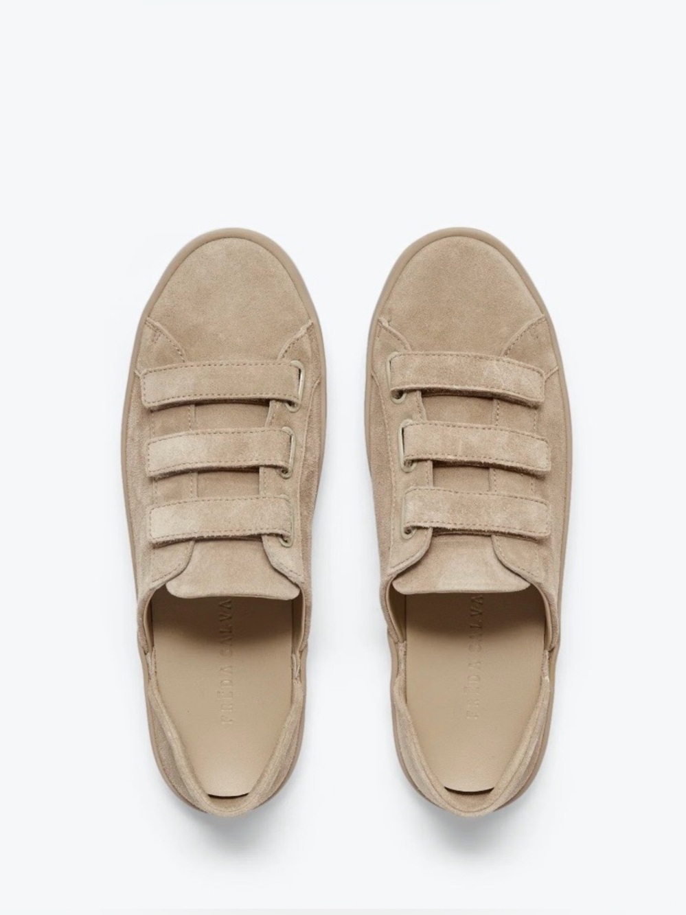 Freda Salvador LIBBY D'ORSAY SNEAKER in Stucco Suede, Size 10